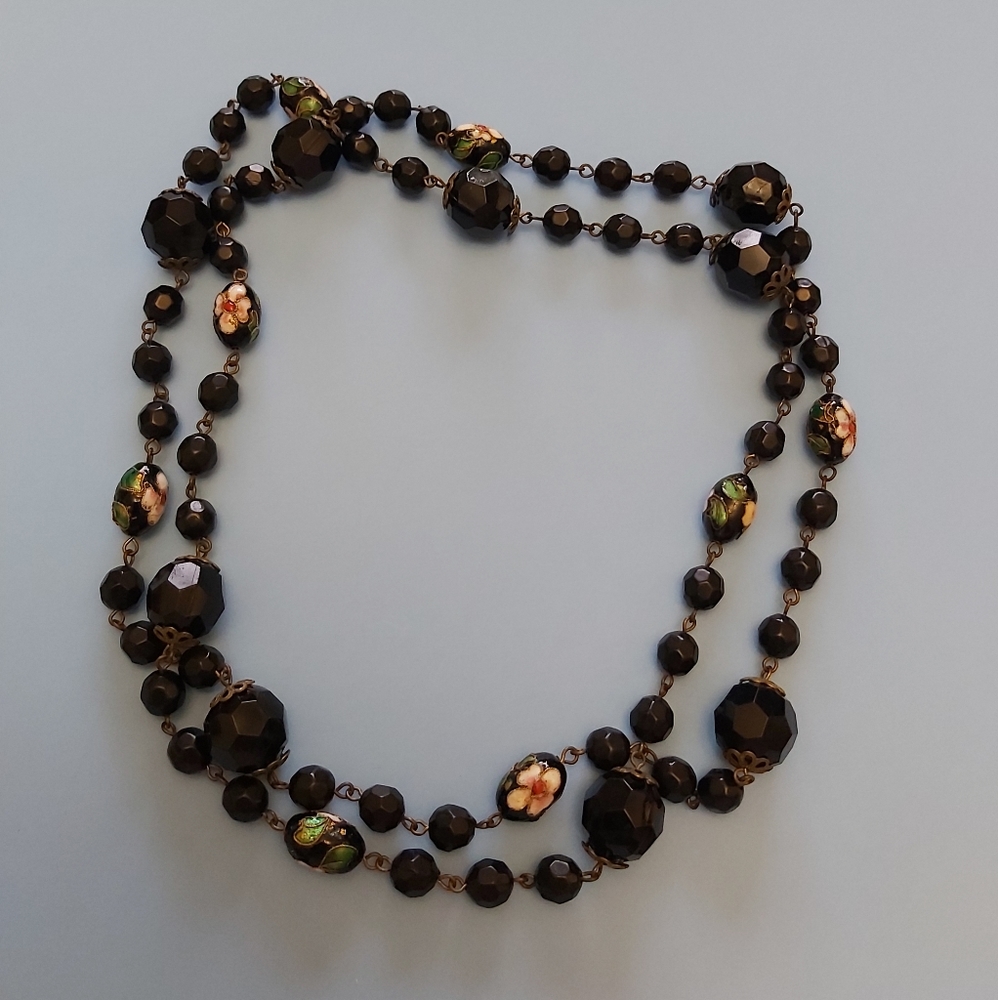Vintage necklace cloisonne